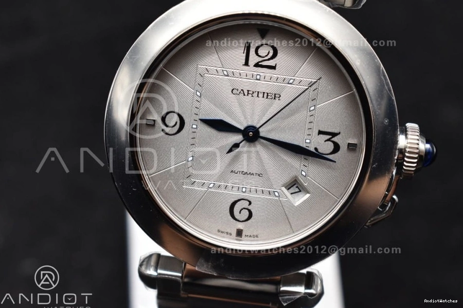 SS Made Cartier Efficient 531 BVF Genuine Pasha like the Bracelet White on 1:1 Dial Ladies 0304
